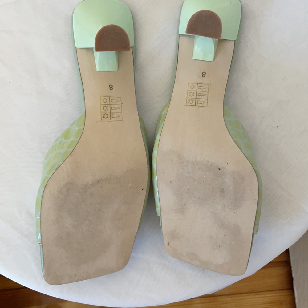 Jeffery Campbell light green stone shoes size 8 - Picture 4 of 6